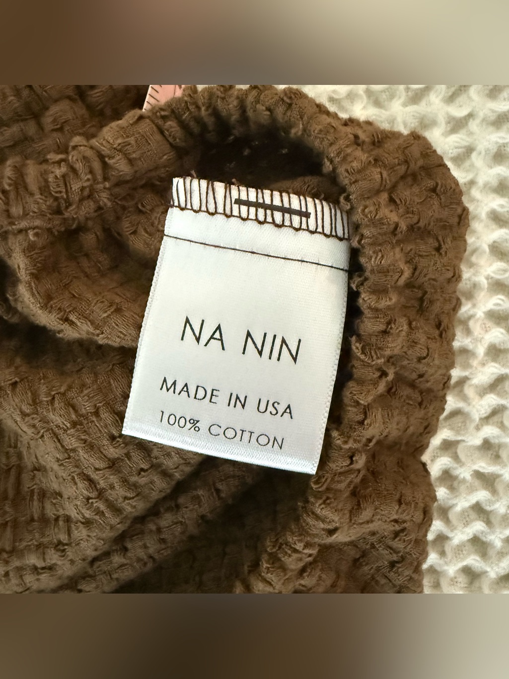 Na Nin Stella Basketweave Cotton Crop Top — image 6 of 6